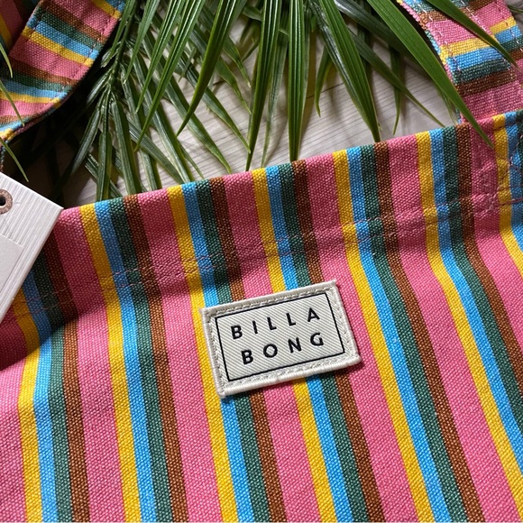 Billabong⛱️ Striped Multicolor Tote Bag - Picture 8 of 11